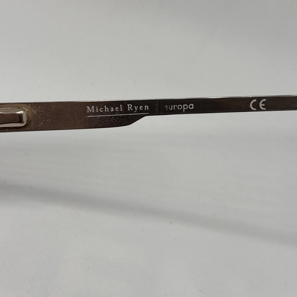 Michael Ryen MR-322 C3 Eyeglasses Men's Brown Metal Full Rim 55-18-145mm w/case